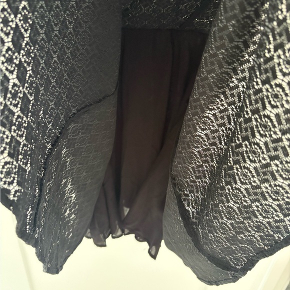 NWT Free People So fancy Black Lace Fit & Flare Dress Size 8 - Picture 5 of 7